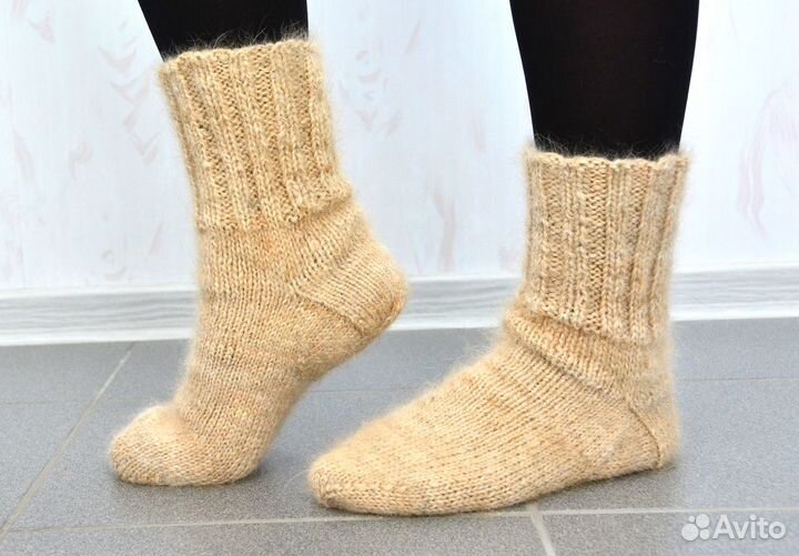 Носки женские из собачьей шерсти (колли)