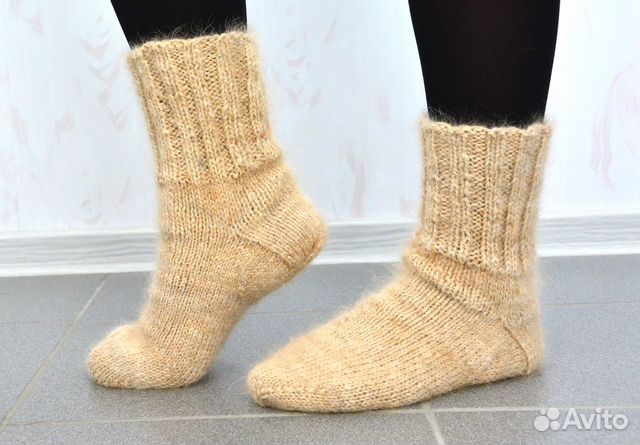 Носки женские из собачьей шерсти (колли)