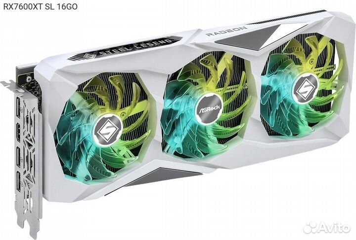 RX7600XT SL 16GO, Видеокарта ASRock AMD Radeon RX 76
