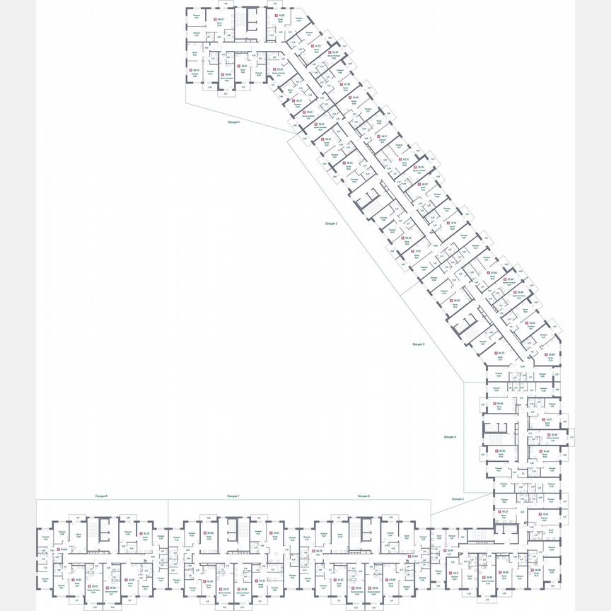 2-к. квартира, 65,9 м², 2/16 эт.