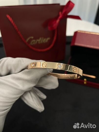 Браслет Cartier love широкий