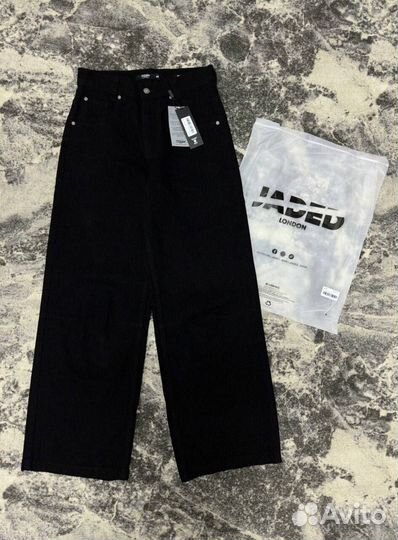 Широкие Джинсы Jaded London Solid Black новые