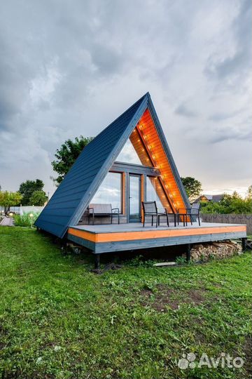 Строительство A-frame шалаш под ключ