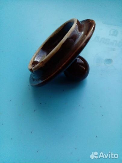 Крышка, крышечка керамическая маленькая старинная