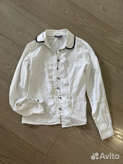 Блузка белая на девочку 140 см