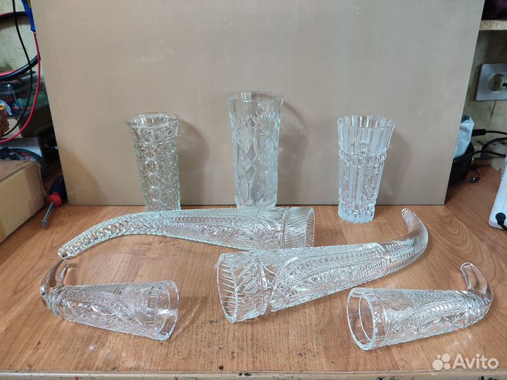 Графины штофы вазы хрусталь фарфор посуда СССР