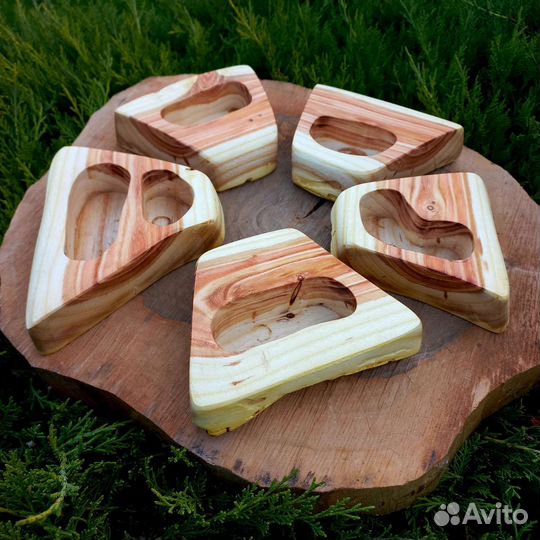 Деревянные подсвечники