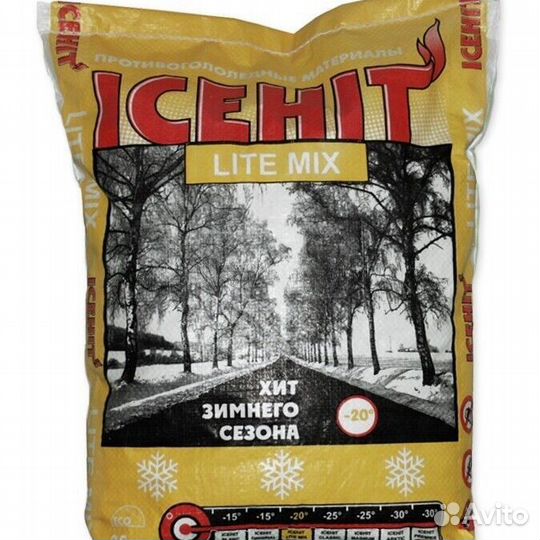 Противогололедный реагент icehit Lite mix
