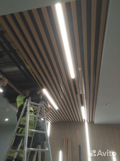 Реечный потолок (кубообразный)