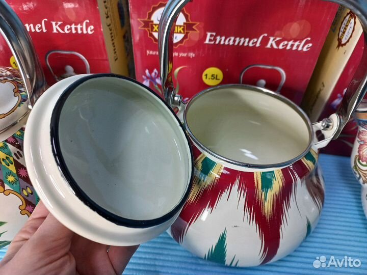 Эмалированный чайник 1,5 литра