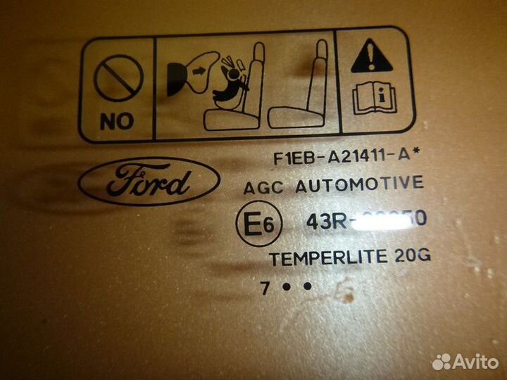 Стекло двери передней левой ford focus III 2011