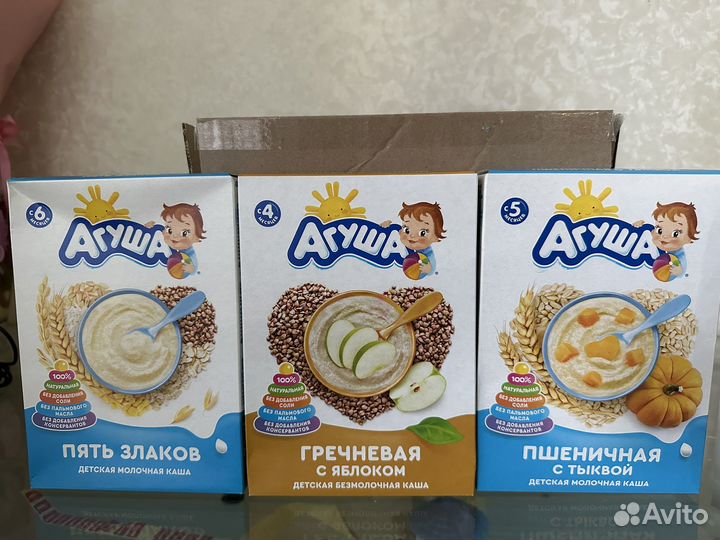 Каши агуша молочная кухня