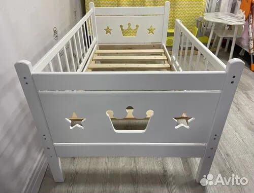 Кровать лдсп детская 2е спальное без мягкой спинки