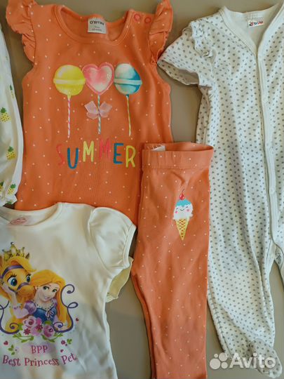 Фирменные детские вещи пакетом для девочек 62-74