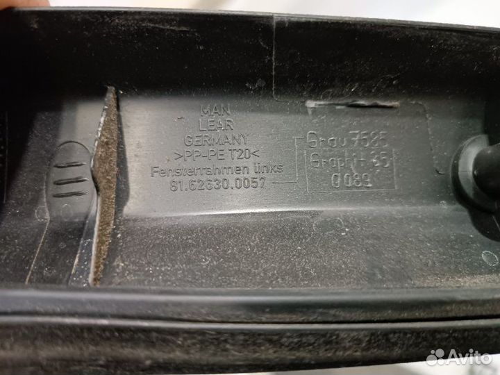 Накладка рамки двери левая Man Tgx