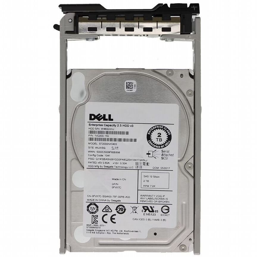[FVX7C] Жесткий Диск Dell 2tb Sas 2,5" Hdd Fvx7c