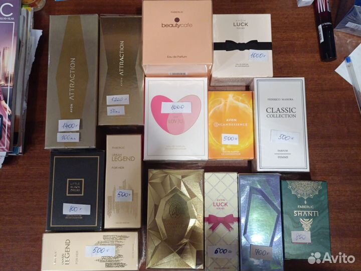 Духи женские avon и faberlic