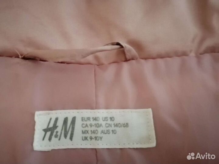 Куртка зимняя H&M для девочки на 140