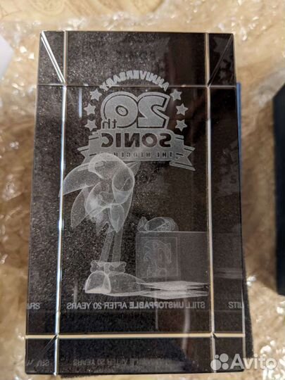 Sonic 20th Anniversary Crystal Cube + полотенце