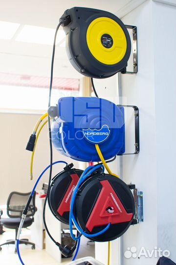 Шланг на самоскручивающейся катушке, 14 м