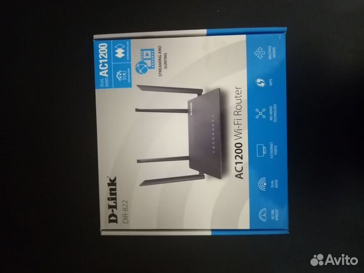 Wifi роутер d link AC1200 DIR822