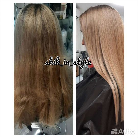 Окрашивание волос, стрижка волос