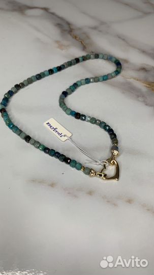 Чокер из натуральных камней хризокол