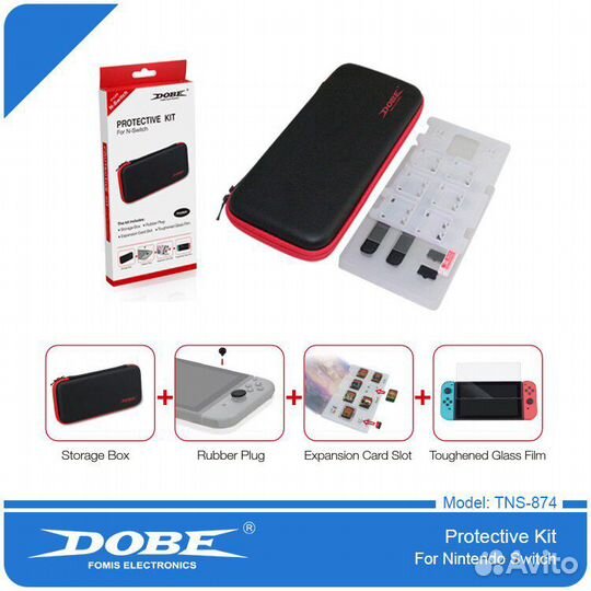 Switch Набор 4 в 1 Protective Kit TNS-874 Dobe