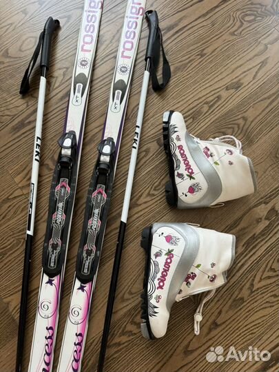Комплект Беговые лыжи и ботинки Rossignol 150