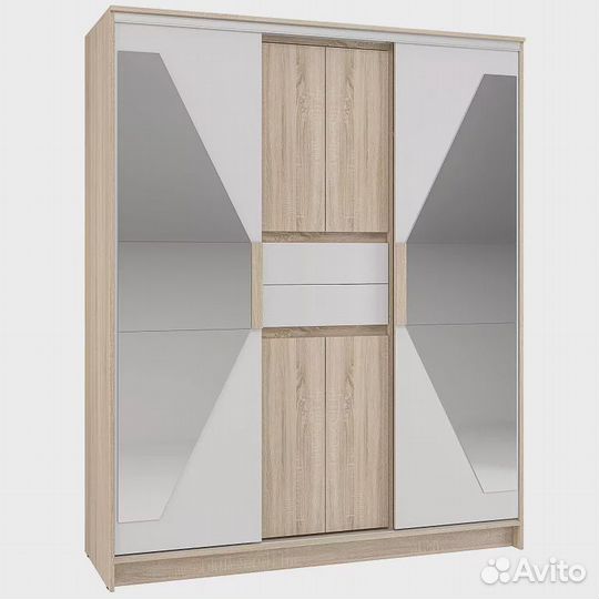 Шкаф-купе Эдем 1.7м с зеркалами быстрая доставка