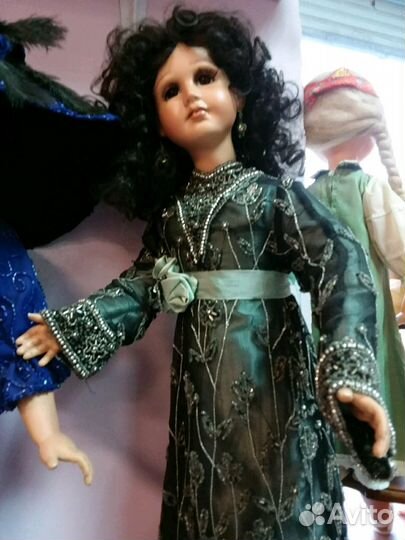 Авторская кукла воск в фарфоре, эпохи Великий Гетс