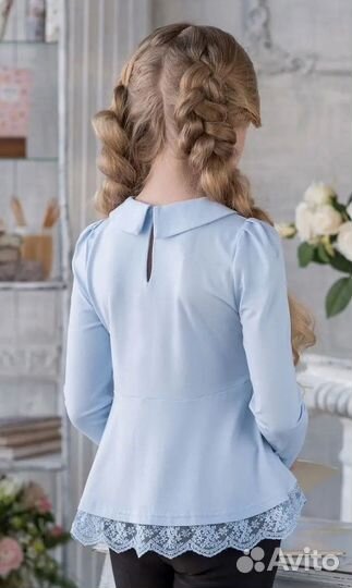 Блузка для девочки школьная 128 р