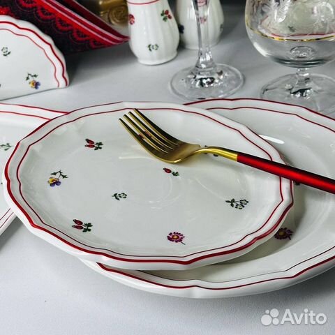 Набор тарелок 6 шт 18 см в стиле Villeroy&Boch