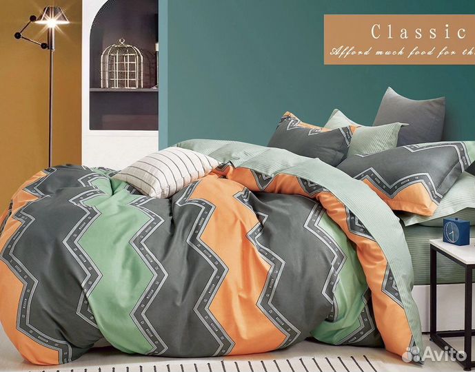 Постельное белье сатин евро boris