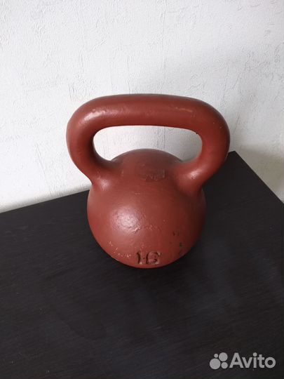 Гиря 16 кг чугунная