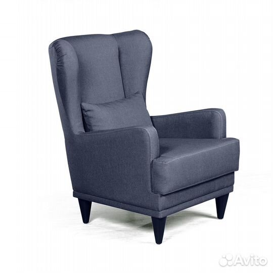 Кресло Juliet рогожка синий