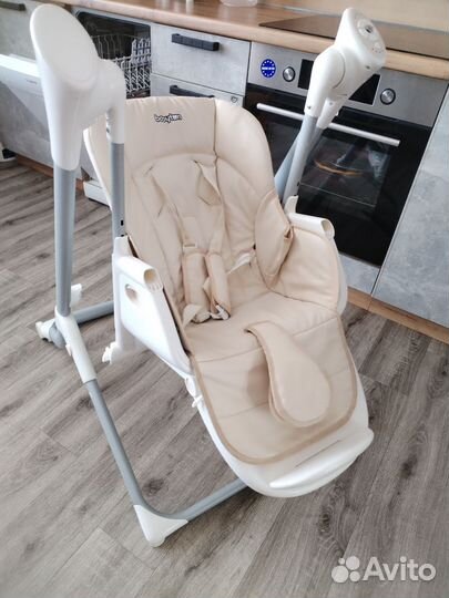 Стульчик для кормления - качели 2 в 1 babyton