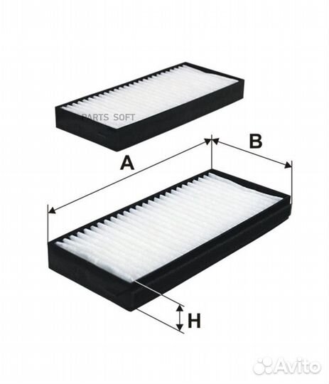Filtron K1309-2X Фильтр салона ssangyong kyron 2.0