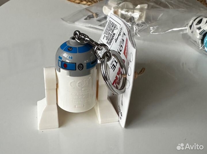 Брелок для ключей фонарик Lego R2D2