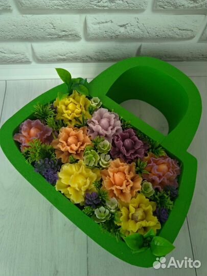 Букет цветов из мыльной основы