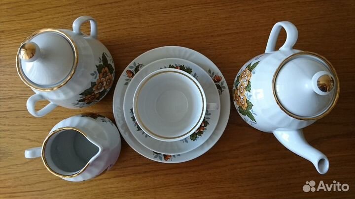 Чайный сервиз Рижского фз RPR 6 персон 21 предмет