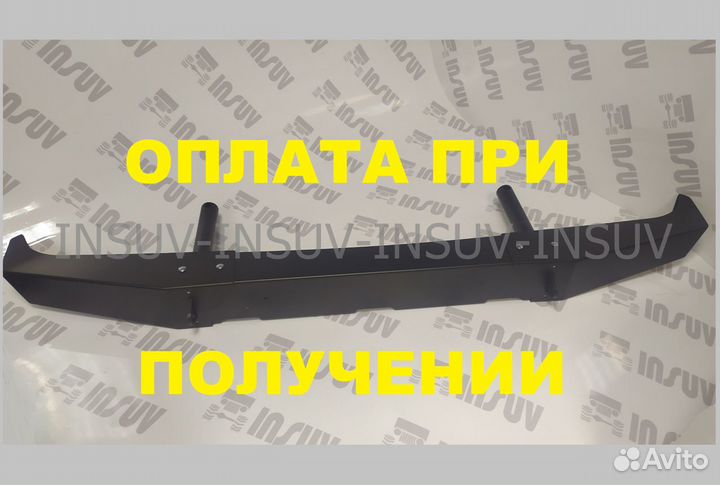 Усиленный стальной бампер Нива (под HI-jack) перед