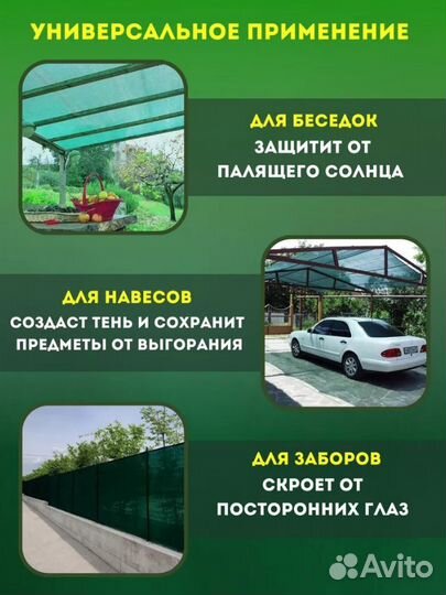 Сетка затеняющая 1,5мх5м 80 затенение