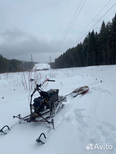 Снегоход самодельный 6.5 лс