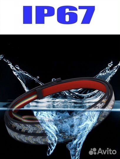 Диодная лента стоп сигнал,габарит 12-24V