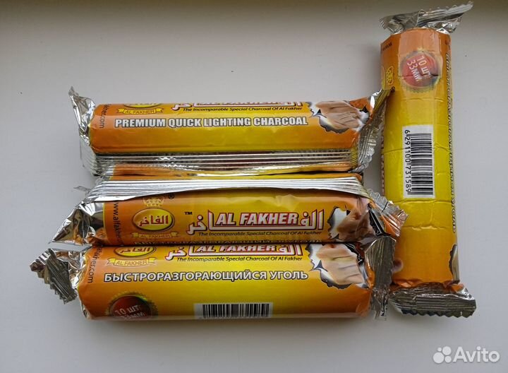 Быстроразгорающийся уголь для кальяна, 33мм