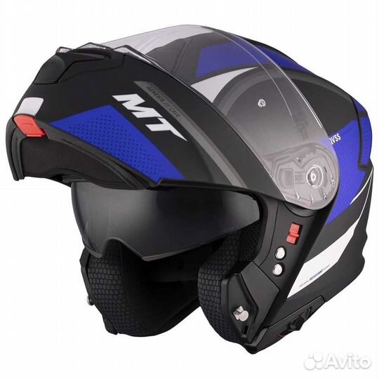 MT Helmets Genesis SV Cave modular helmet Синий