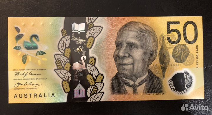 Банкнота 50 долларов Австралия 2017 год
