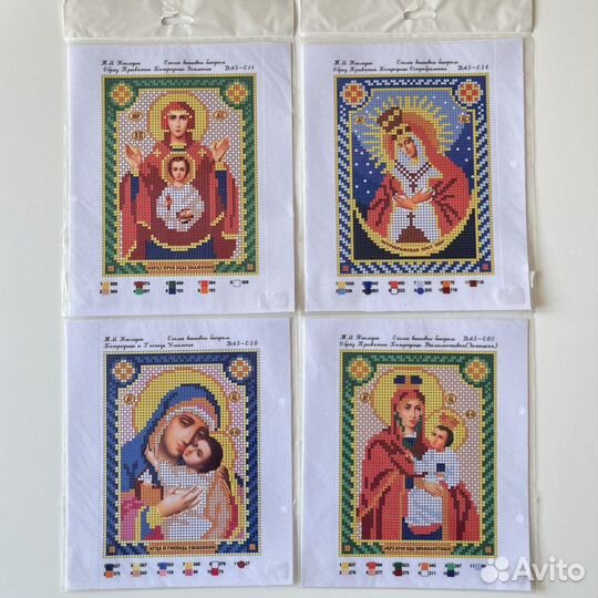 Братчанка бронь 1300 Вышивка бисером иконы