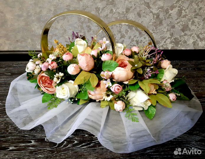 Свадебное украшение на машину (авто) 6